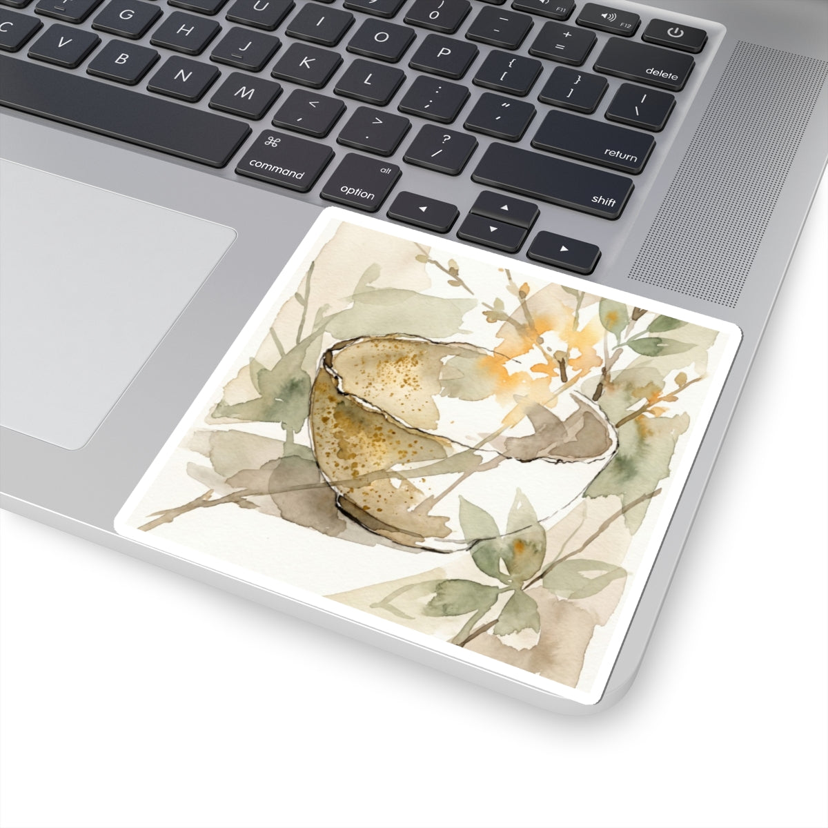 Ma Ceramic Bowl Sticker - Japandi Watercolor
