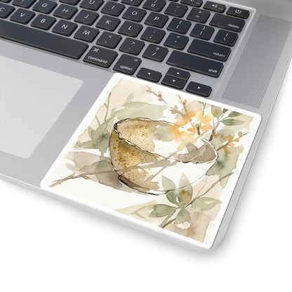 Ma Ceramic Bowl Sticker - Japandi Watercolor