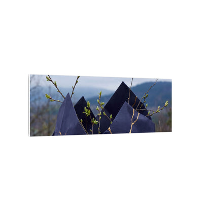 Paper Fold Canvas Art | Spring Kintsugi Gold Repair Art