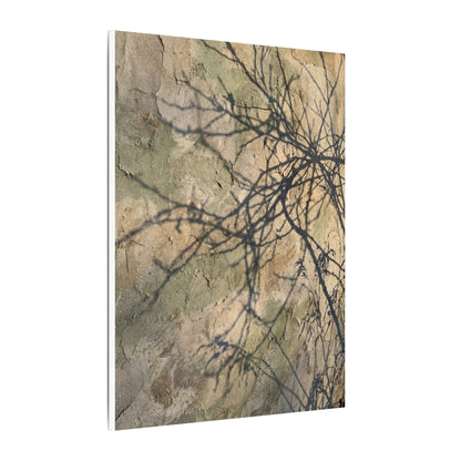 Japandi Shadow Play in Golden Hour | Texture Canvas Art