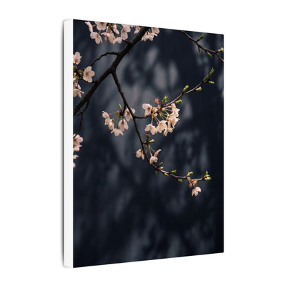 Cherry Blossom Moody Minimal Canvas Art | Bold Dark Japandi Art