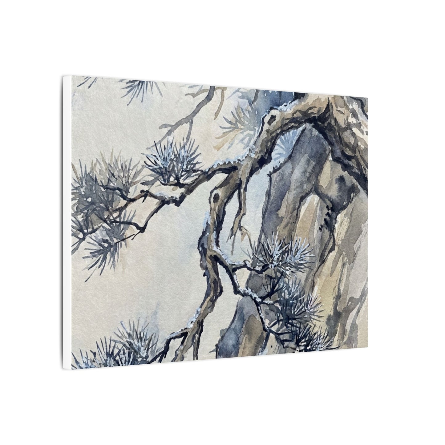 Moonlight Pine Tree Canvas Art - Japandi Seijaku