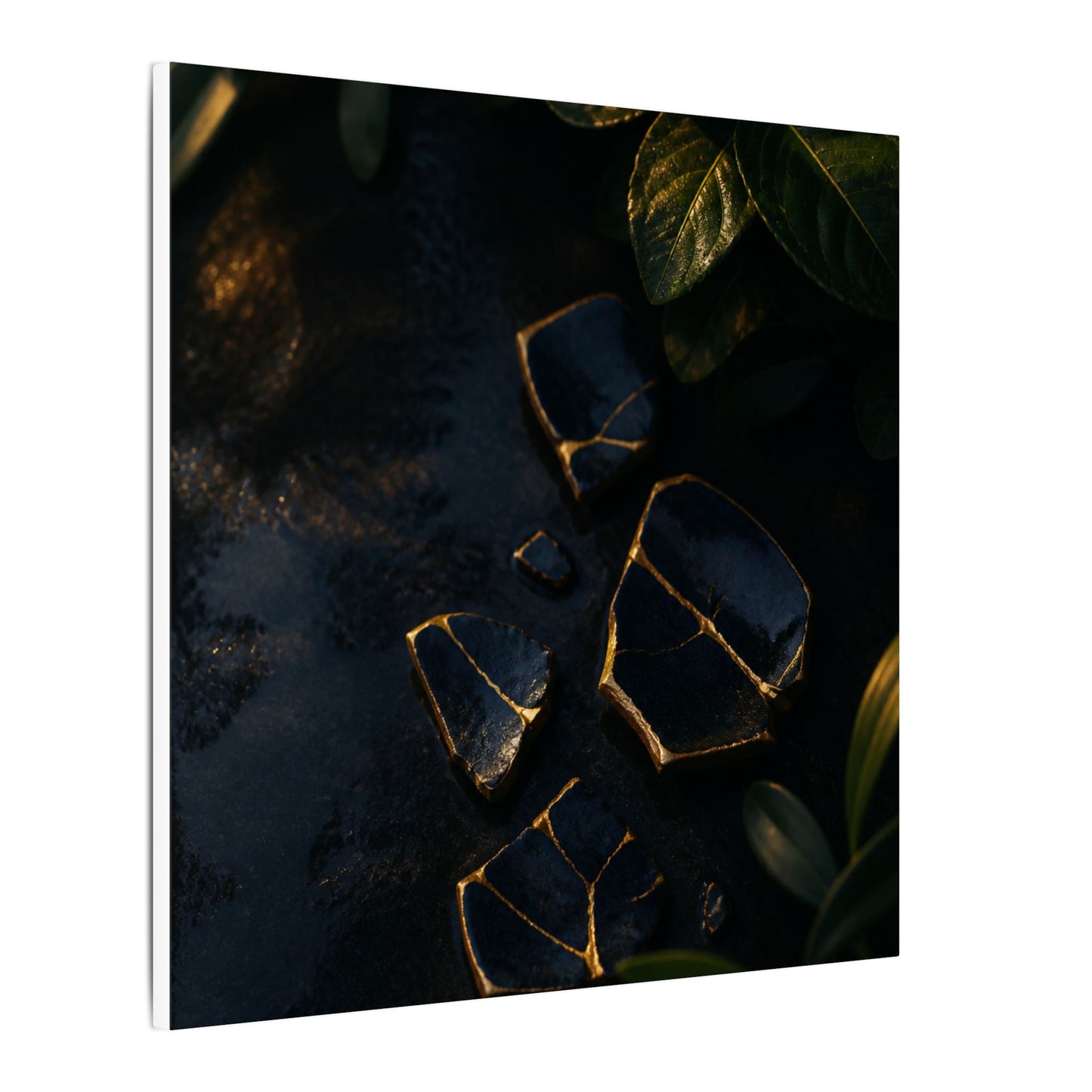 Summer Broken Pottery Moody Minimal Canvas Art | Atmospheric Decor