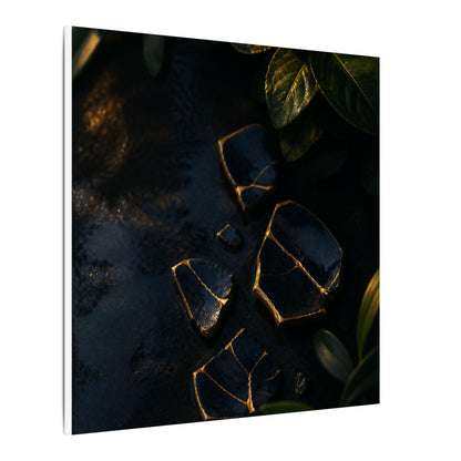 Summer Broken Pottery Moody Minimal Canvas Art | Atmospheric Decor