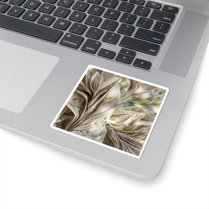 Neutral Paper Fold Sticker - Watercolor Japandi Art Print