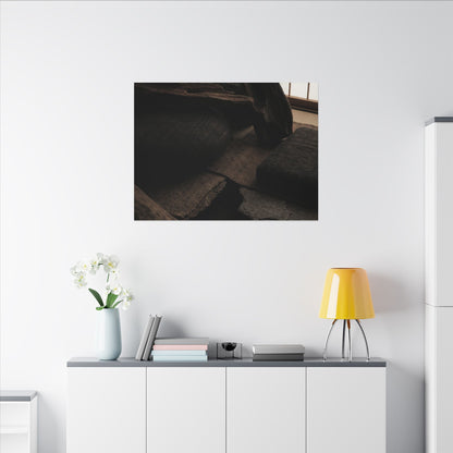 Dark Japandi Shadow Zen Canvas Art