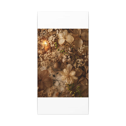 Spring Dried Flowers Japanese Pattern Canvas Art | Earthy Decor
