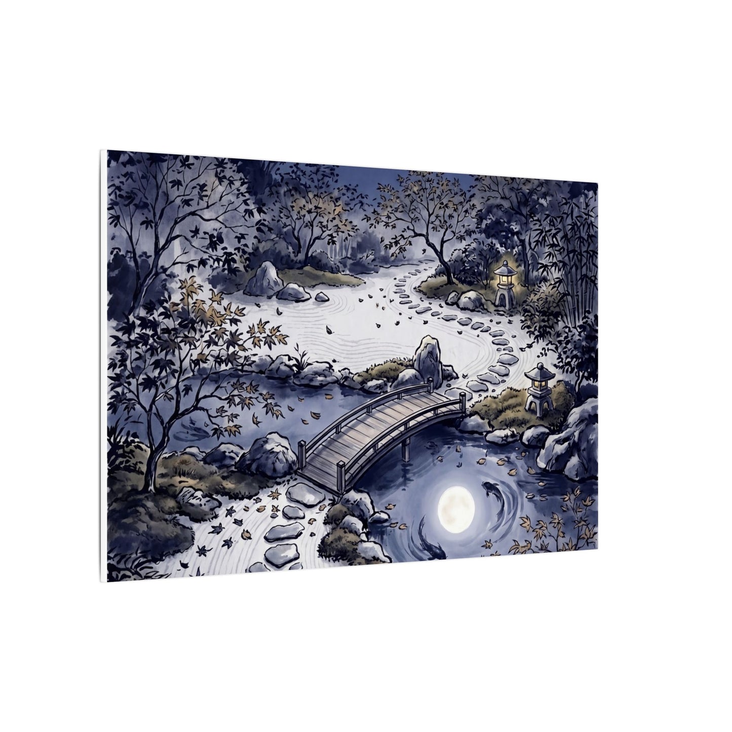 Torii Gate Enso Canvas Art | Contemplative Zen Art