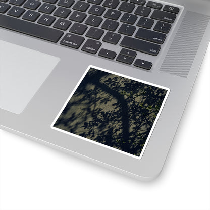 Dark Japandi Shadow Play in Dappled | Moody Minimal Sticker