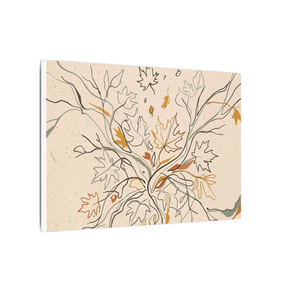 Warm Shadow Play Canvas Art - Minimal Line Japandi