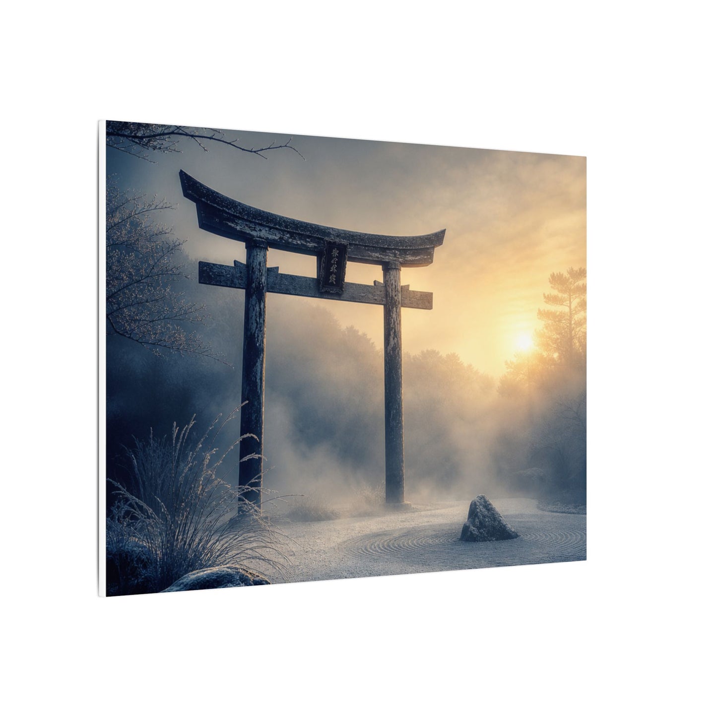 Zen Torii Gate in Golden Hour | Karesansui Canvas Art