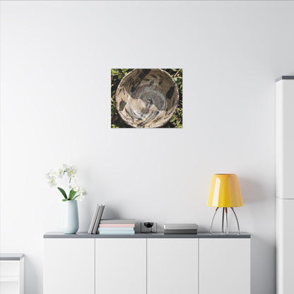 Elegant Ceramic Bowl Canvas Art - Japanese Pattern Japandi