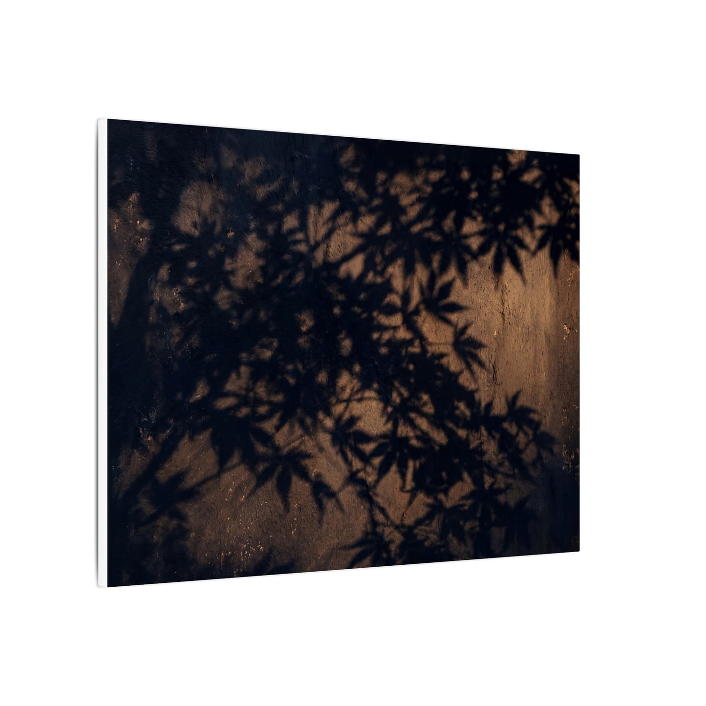 Shadow Play Autumn Canvas Art | Dark Japandi Atmospheric Design