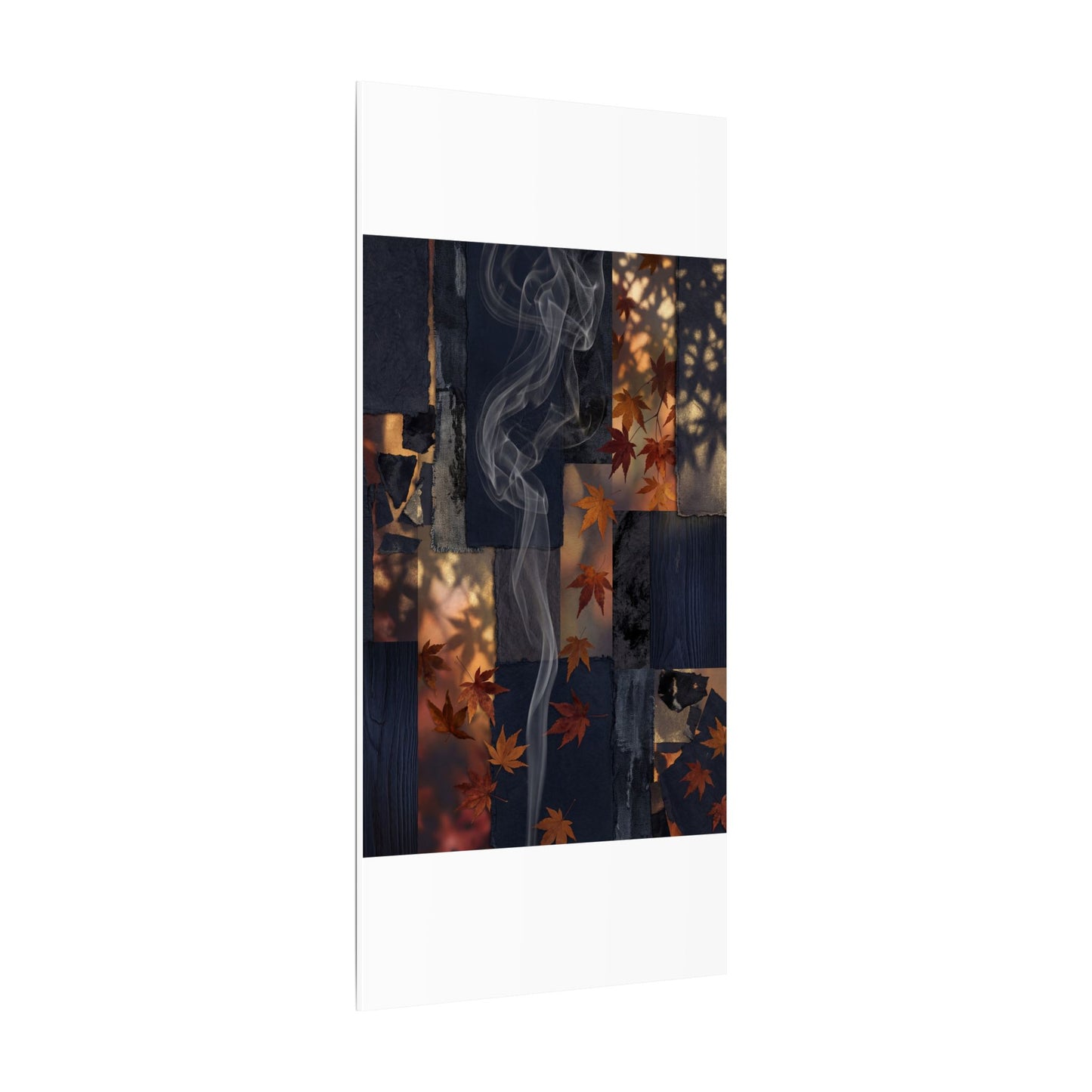 Autumn Incense Smoke Dark Texture Canvas Art | Sophisticated Decor
