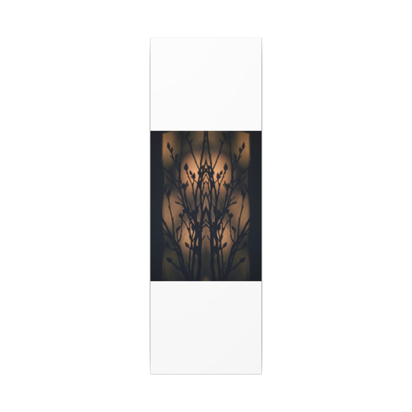 Dark Japandi Shadow Play in Golden Hour | Shadow Zen Canvas Art