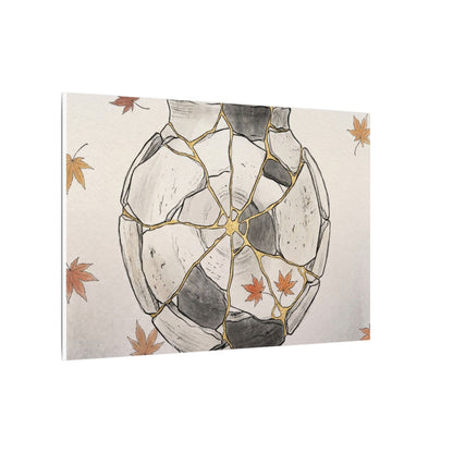 Japandi Broken Pottery in Dawn | Minimal Line Canvas Art