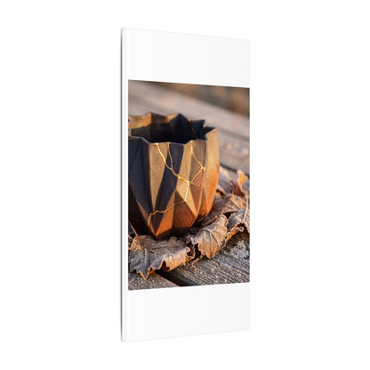 Paper Fold Gold Repair Canvas Art | Philosophical Kintsugi Art