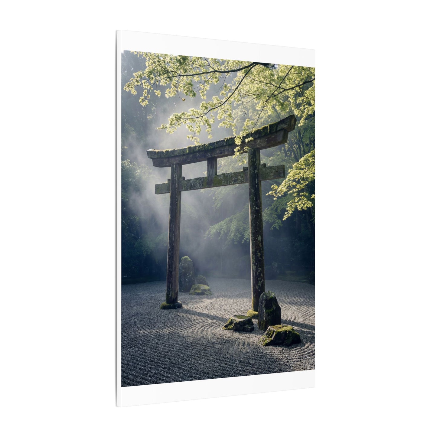 Torii Gate Canvas Art | Spring Zen Karesansui Art