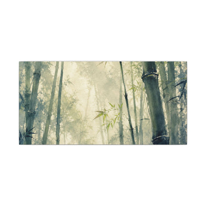 Bamboo Grove Spring Canvas Art | Zen Serene Design