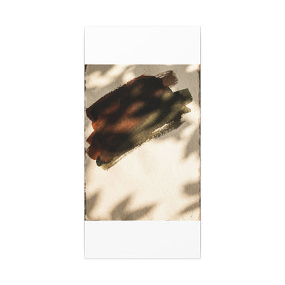 Ink Brushstroke Canvas Art | Summer Dark Japandi Moody Minimal Art