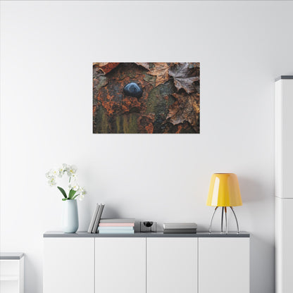 Datsuzoku Rust Patina Canvas Art - Dark Japandi Moody Minimal