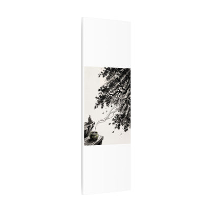 Serene Incense Smoke Canvas Art - Ukiyo E Inspired Zen
