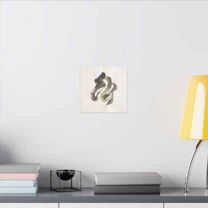 Ink Brushstroke Canvas Art | Spring Japandi Japanese Pattern Art