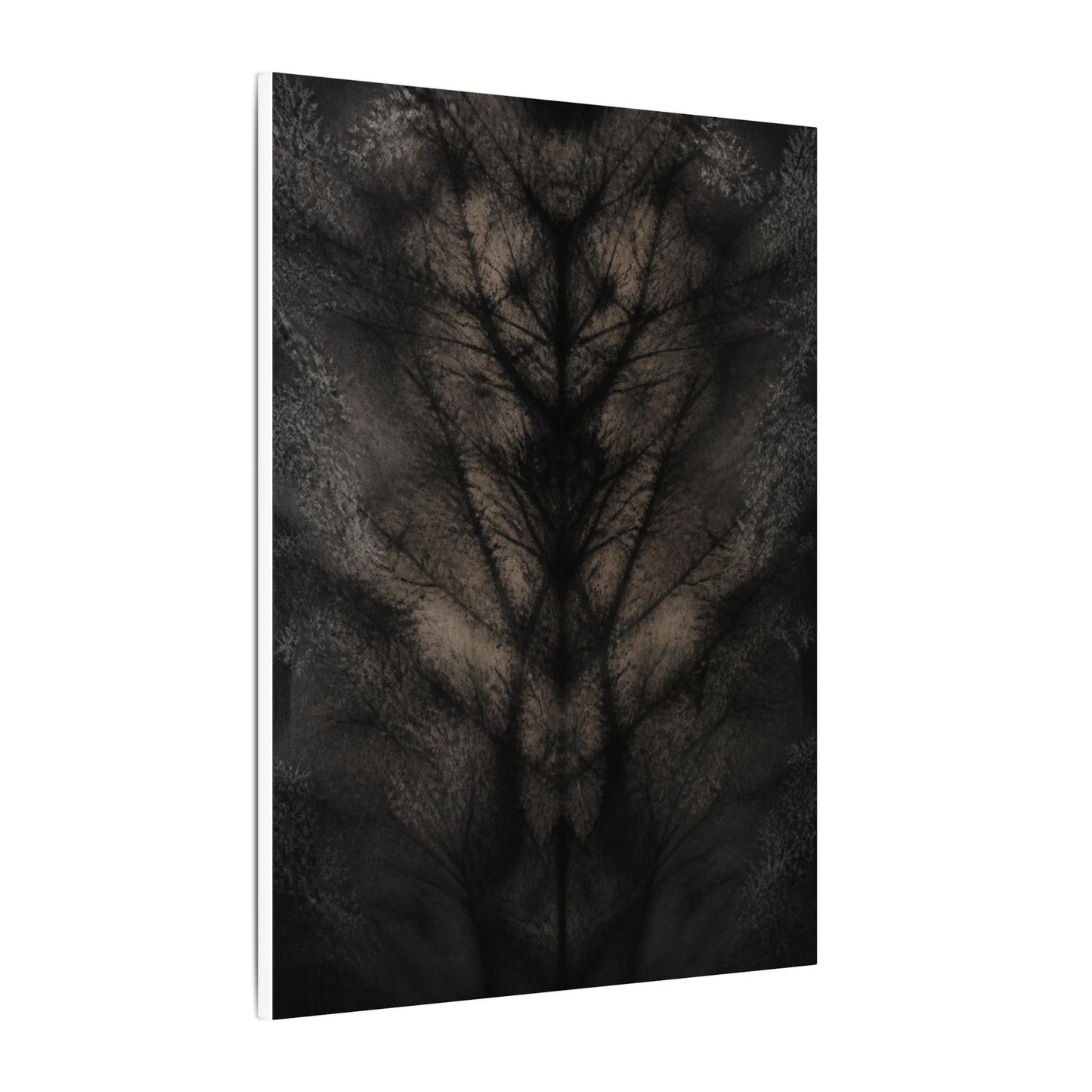 Seijaku Shadow Play Canvas Art - Dark Japandi Charcoal Ink