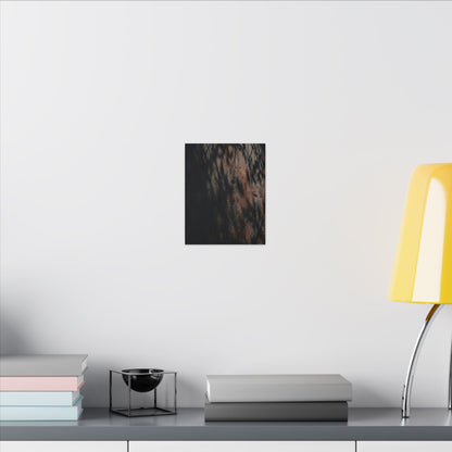 Rust Patina Shadow Zen Canvas Art | Luxurious Dark Japandi Art