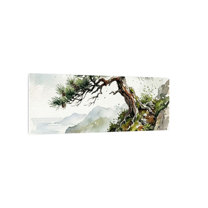 Pine Tree Spring Canvas Art | Japandi Neutral Design