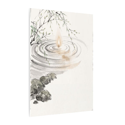 Water Ripple Sumi E Canvas Art | Tranquil Zen Art