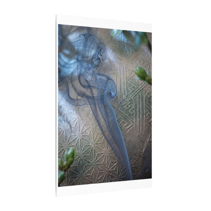 Spring Incense Smoke Japanese Pattern Canvas Art | Neutral Decor