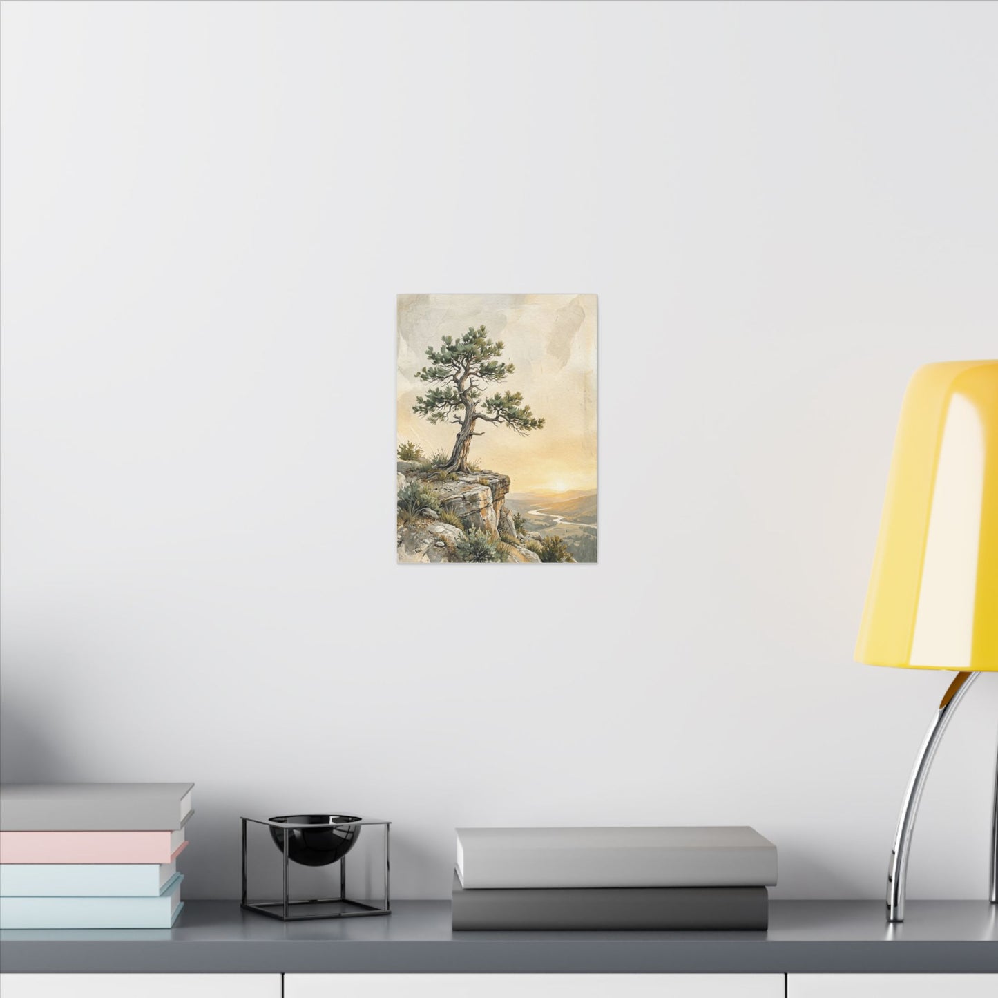 Pine Tree Canvas Art | Summer Japandi Texture Art