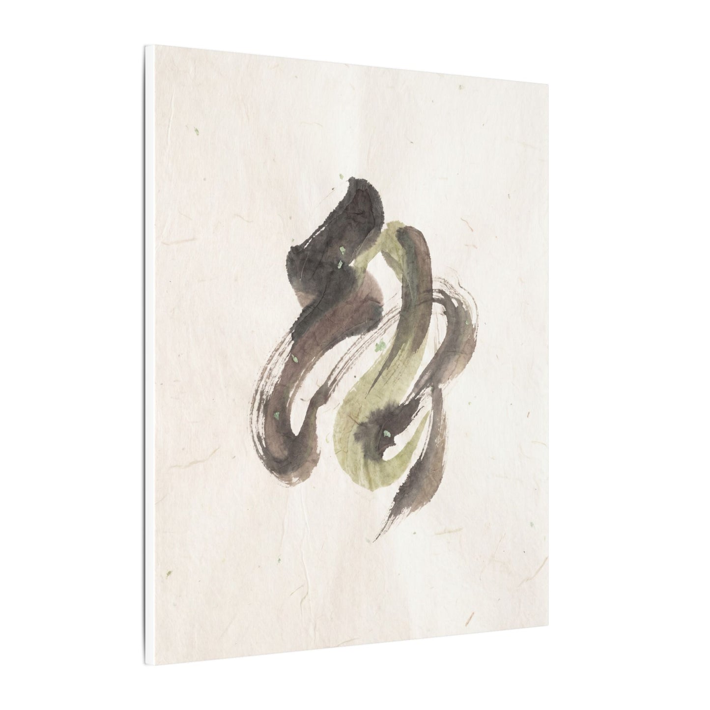 Ink Brushstroke Canvas Art | Spring Japandi Japanese Pattern Art