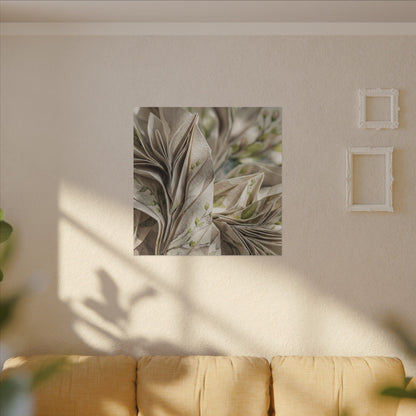 Fukinsei Paper Fold Canvas Art - Japandi Watercolor