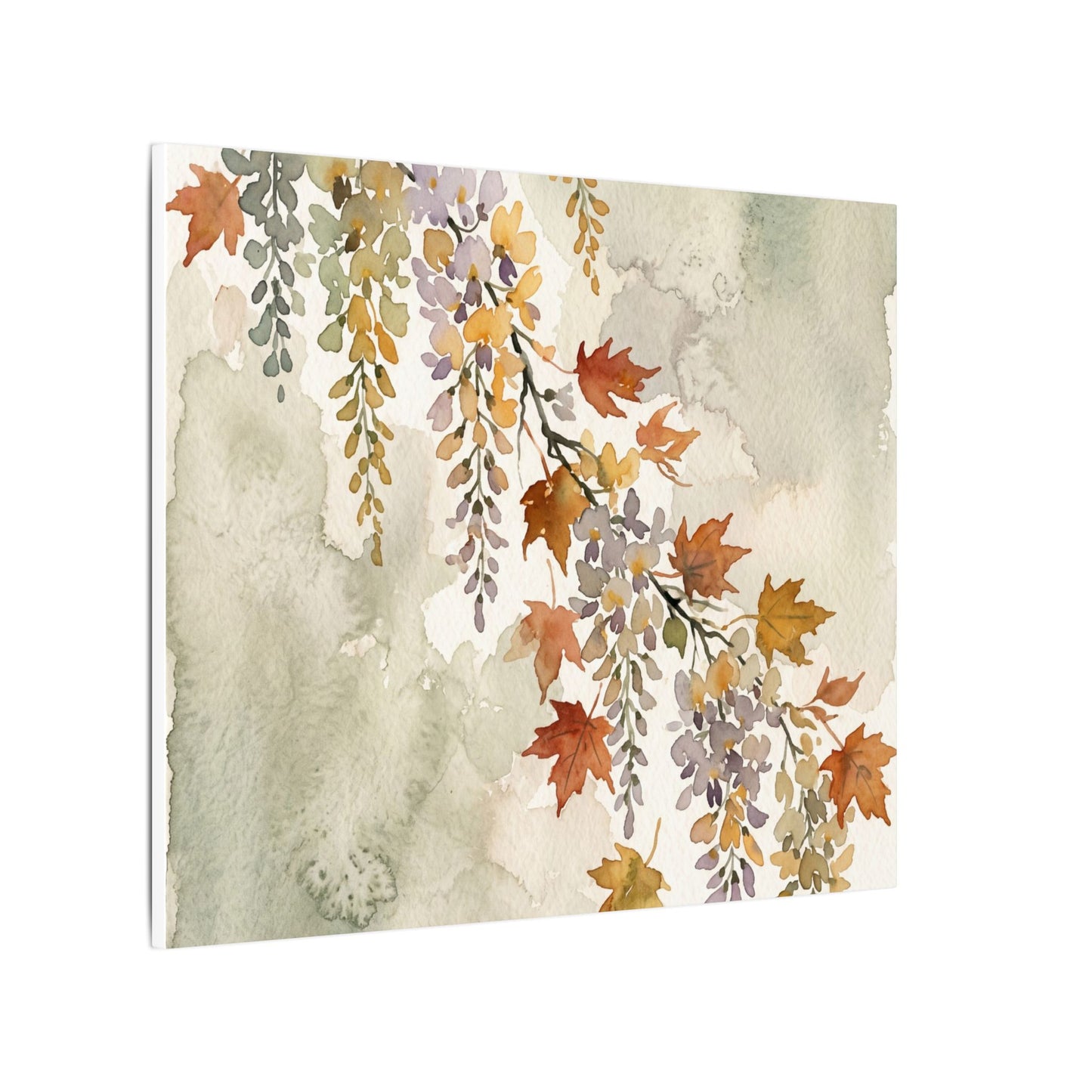 Ma Wisteria Canvas Art - Japandi Watercolor