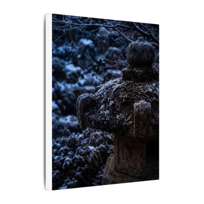 Moody Stone Lantern Canvas Art - Shadow Zen Dark Japandi