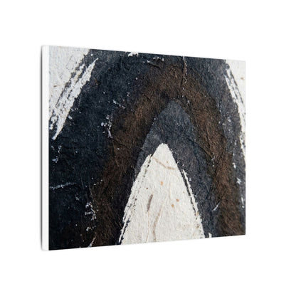 Moody Ink Brushstroke Canvas Art - Moody Minimal Dark Japandi