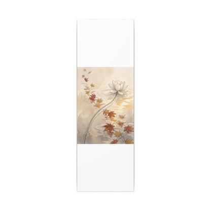 Lotus Flower Canvas Art | Autumn Japandi Minimal Line Art