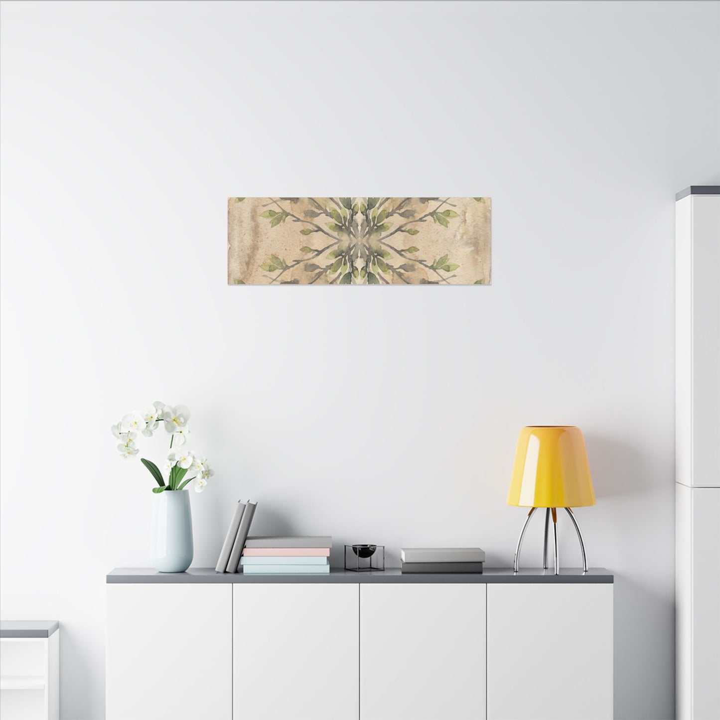 Shibui Shadow Play Canvas Art - Japandi Watercolor