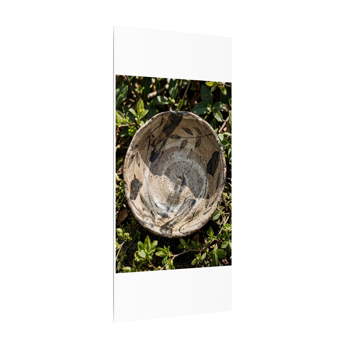 Elegant Ceramic Bowl Canvas Art - Japanese Pattern Japandi