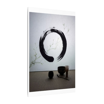 Tea Ceremony Enso Canvas Art | Peaceful Zen Art
