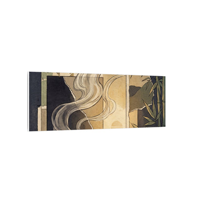 Tranquil Incense Smoke Canvas Art - Ukiyo E Inspired Zen