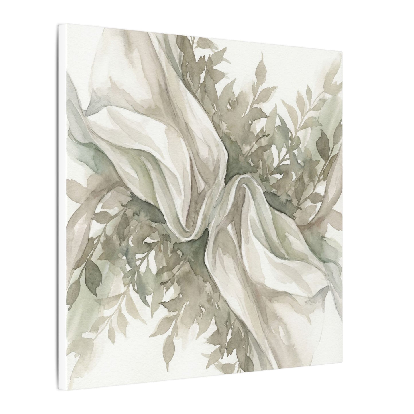 Summer Silk Drape Watercolor Canvas Art | Cozy Decor