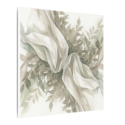 Summer Silk Drape Watercolor Canvas Art | Cozy Decor