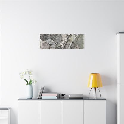 Japandi Fern Unfurling in Overcast | Texture Canvas Art