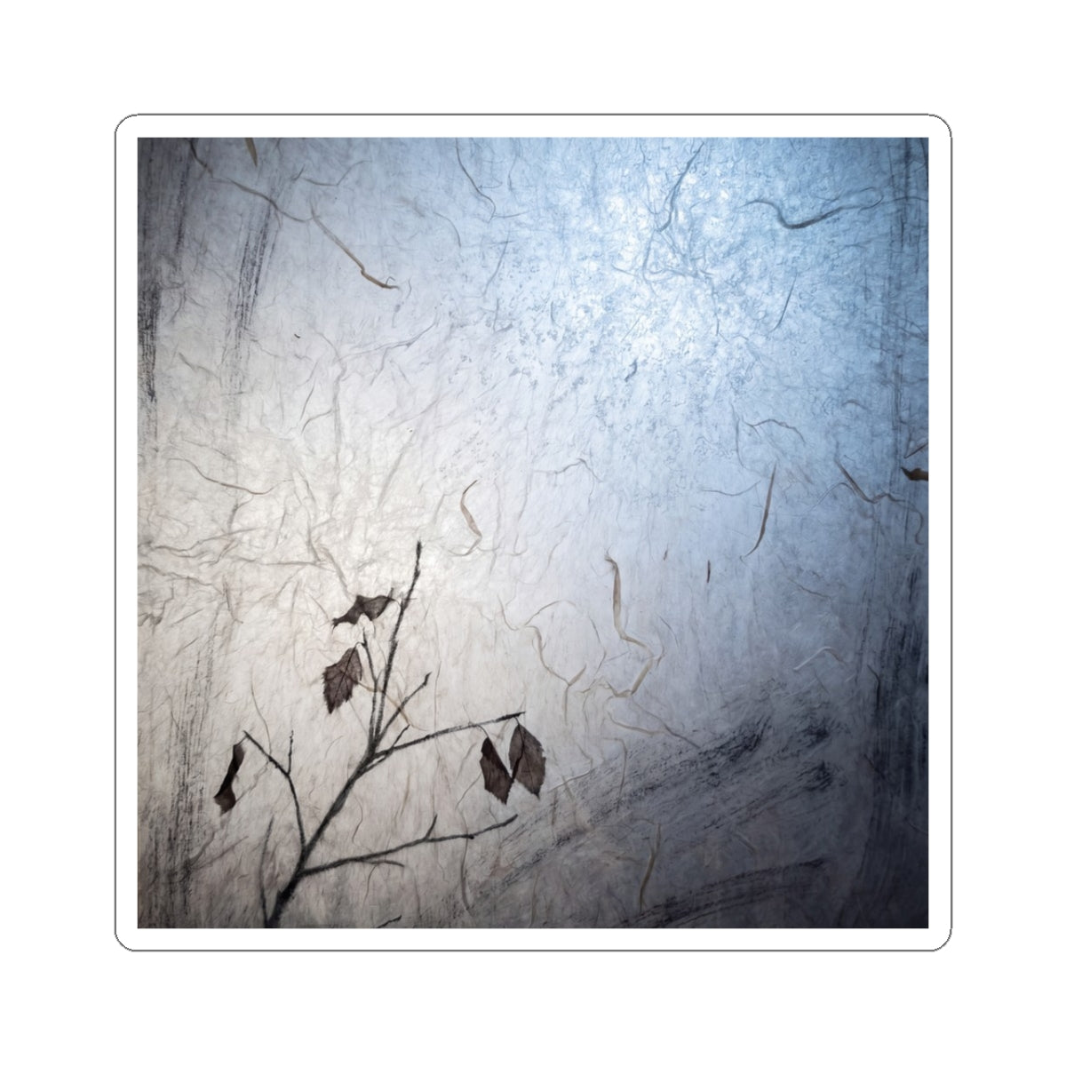 Shoji Screen Sticker | Winter Japandi Texture Art Art Print