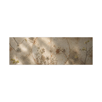 Japandi Rust Patina in Dappled | Japanese Pattern Canvas Art