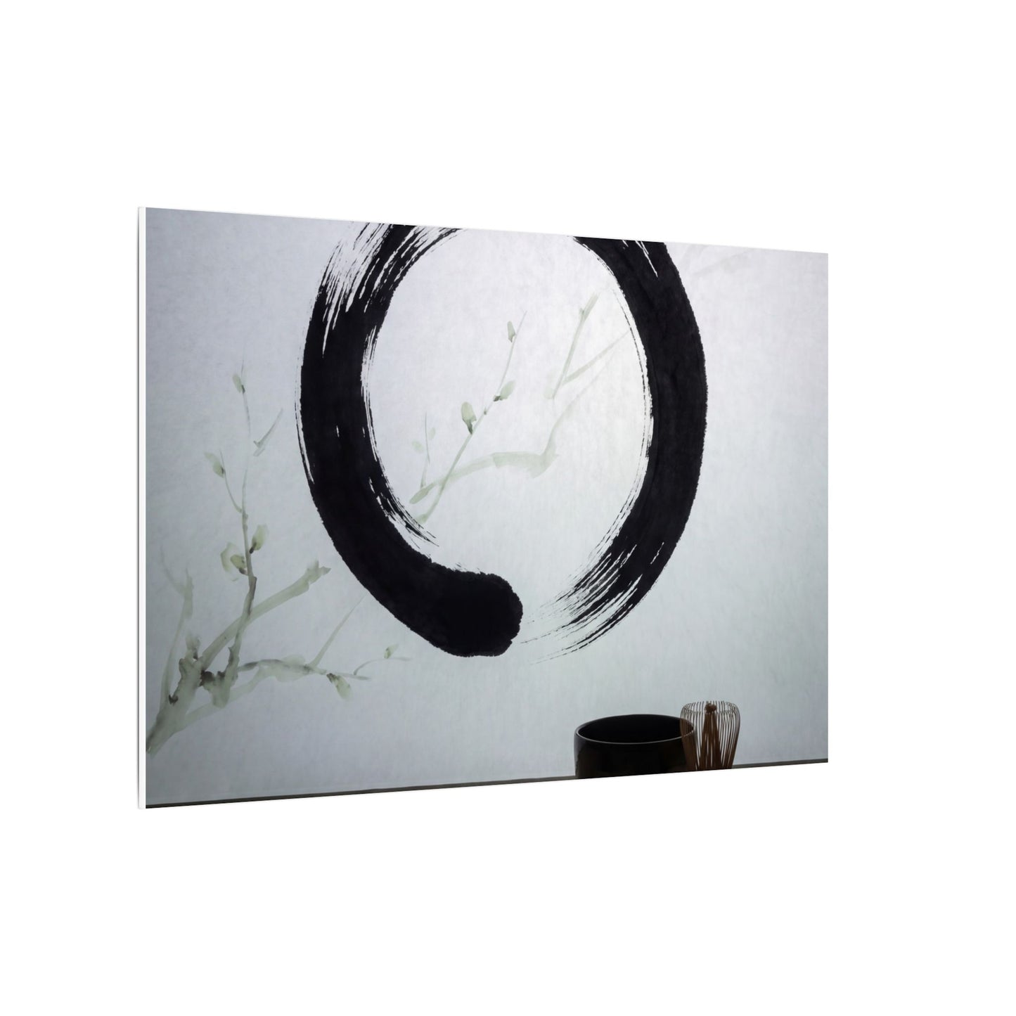 Tea Ceremony Enso Canvas Art | Peaceful Zen Art