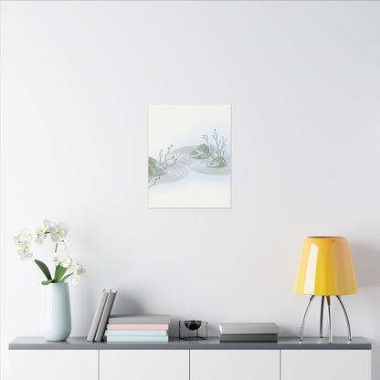 Moonlight Rock Garden Canvas Art - Japandi Ma